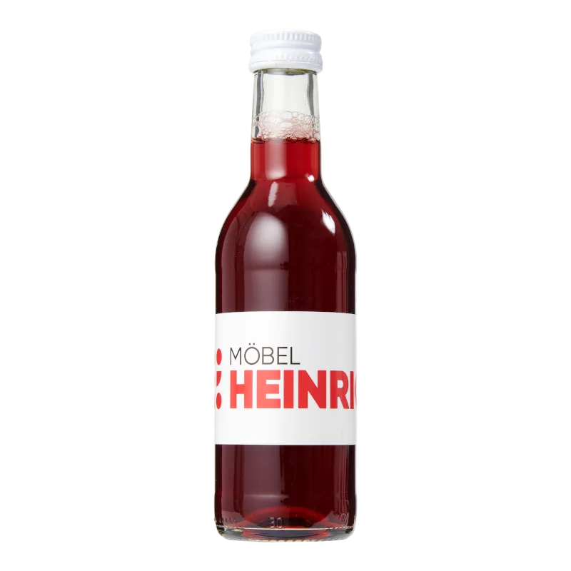 Water Concepts - Flesje vruchtensap Appel-Kersen met logo en etiket